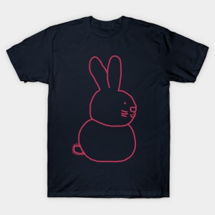 Color of the Year 2023 Viva Magenta Bunny Rabbit T-Shirt